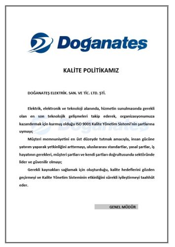 Kalite Politikamız